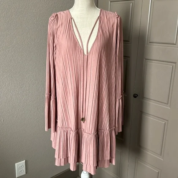 Free People Mauve Can’t Help It Mini Dress - Picture 2 of 8